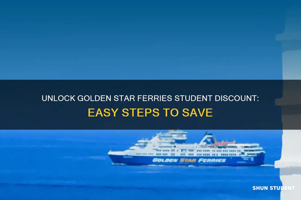 how to get golden star ferries student discount