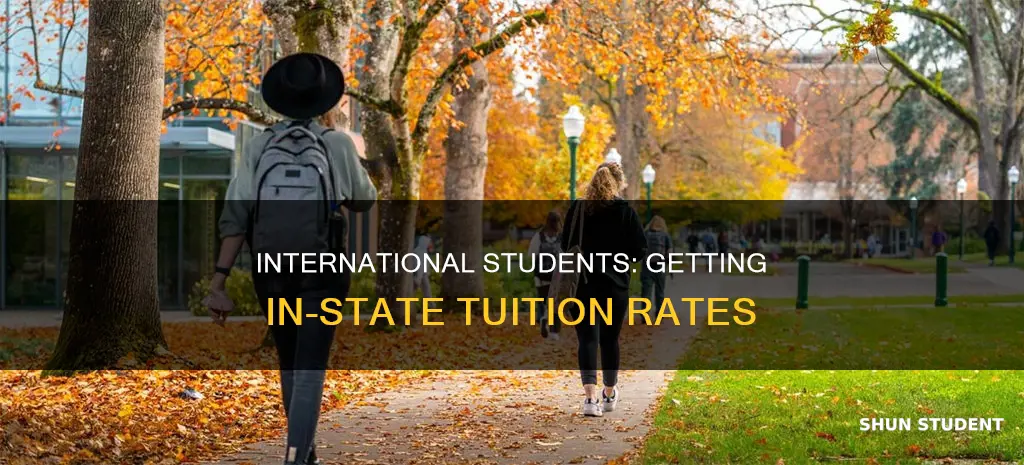 how to get in state tuition as an international student