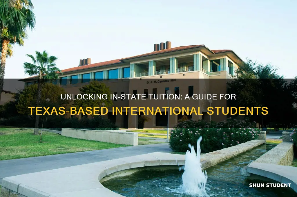 how to get in-state tuition in texas for international students