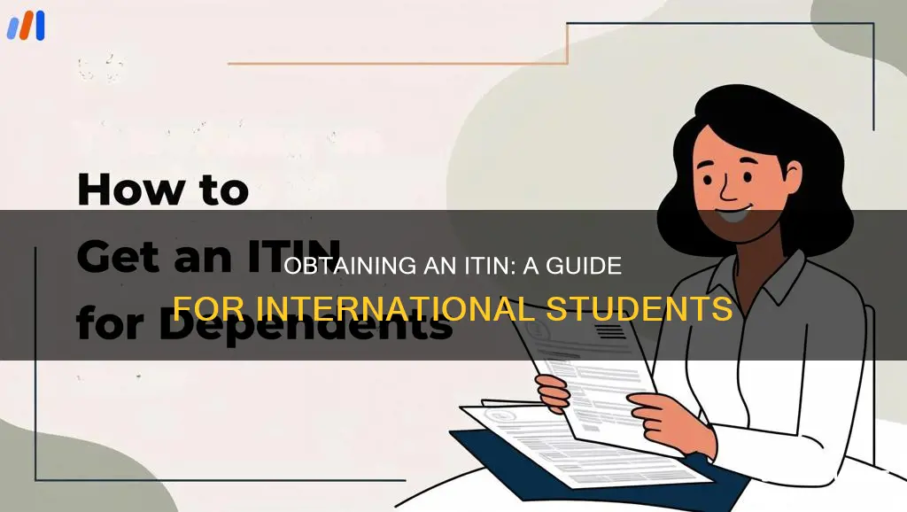 how to get individual taxpayer identification number international student