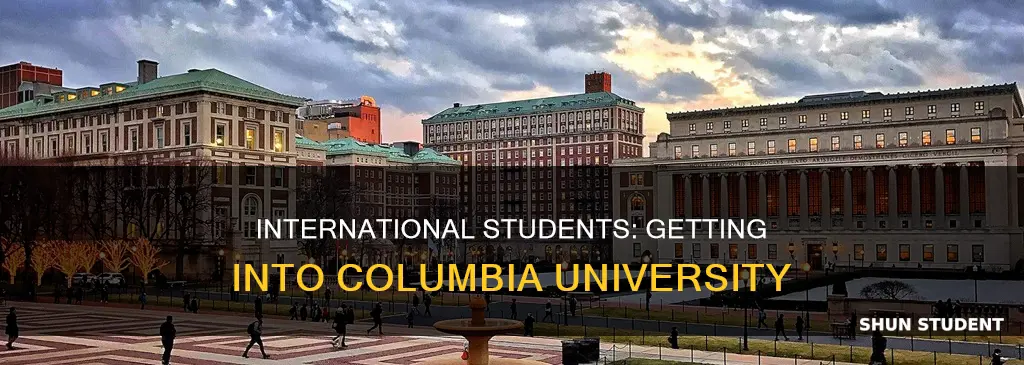 how to get into columbia university as an international student