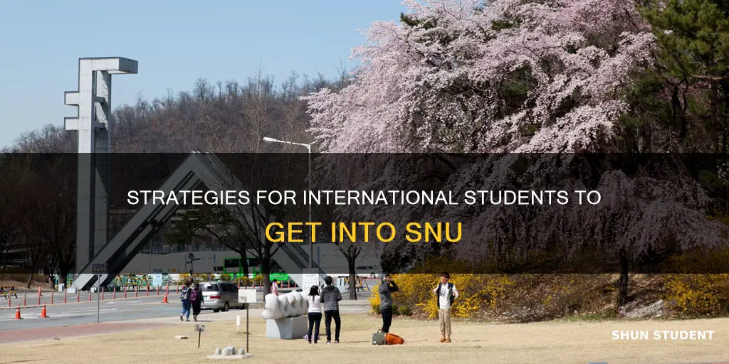 how to get into snu as an international student