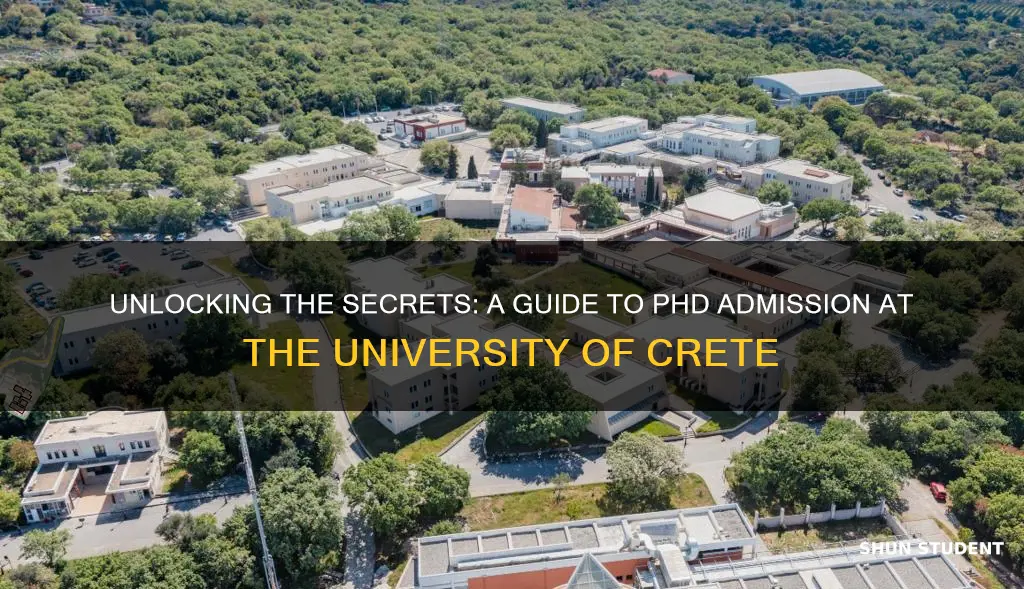 how to get into university of crete as phd student