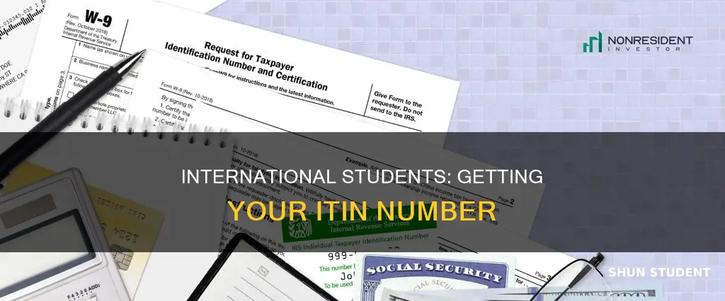 how to get itin number for international student
