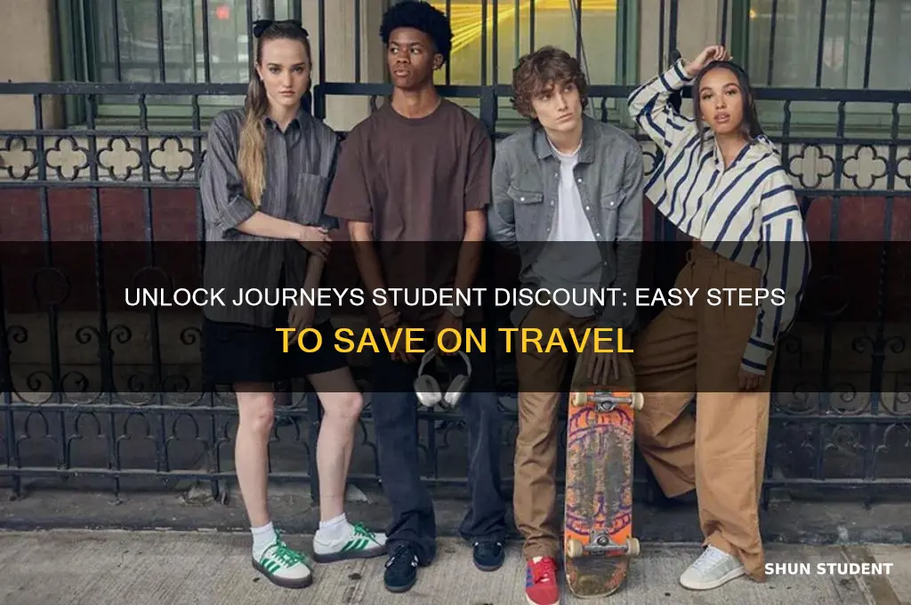 how to get journeys student discount
