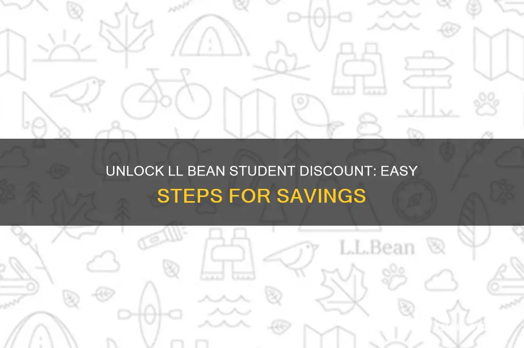 how to get ll bean student discount