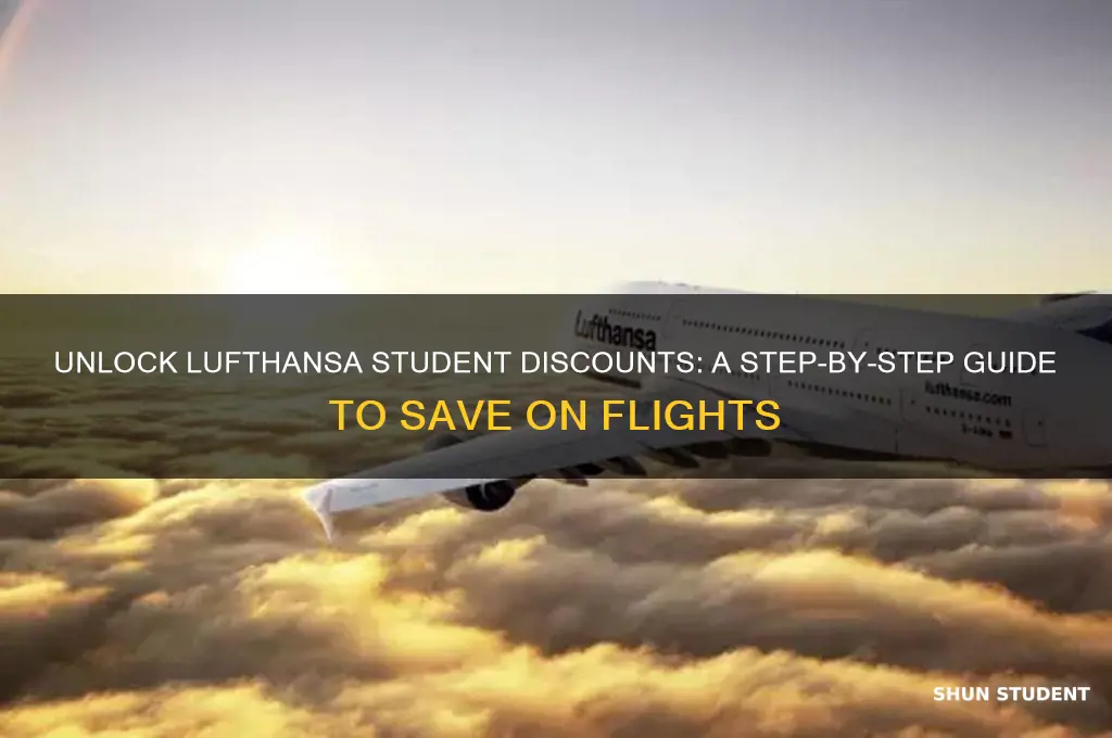 how to get lufthansa student discount