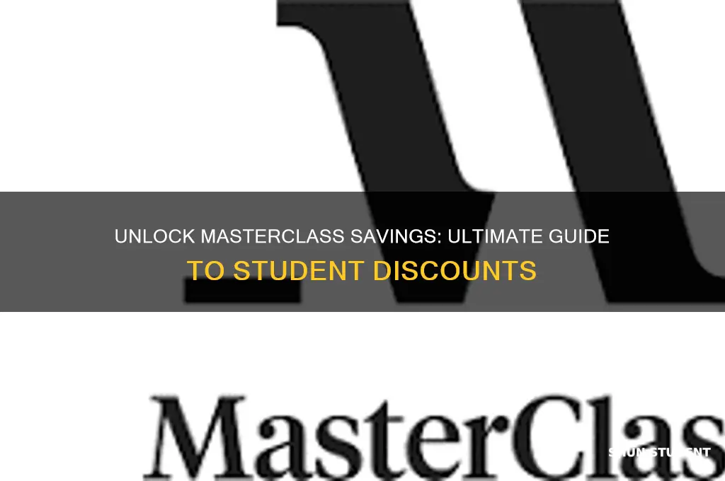 how to get masterclass student discount