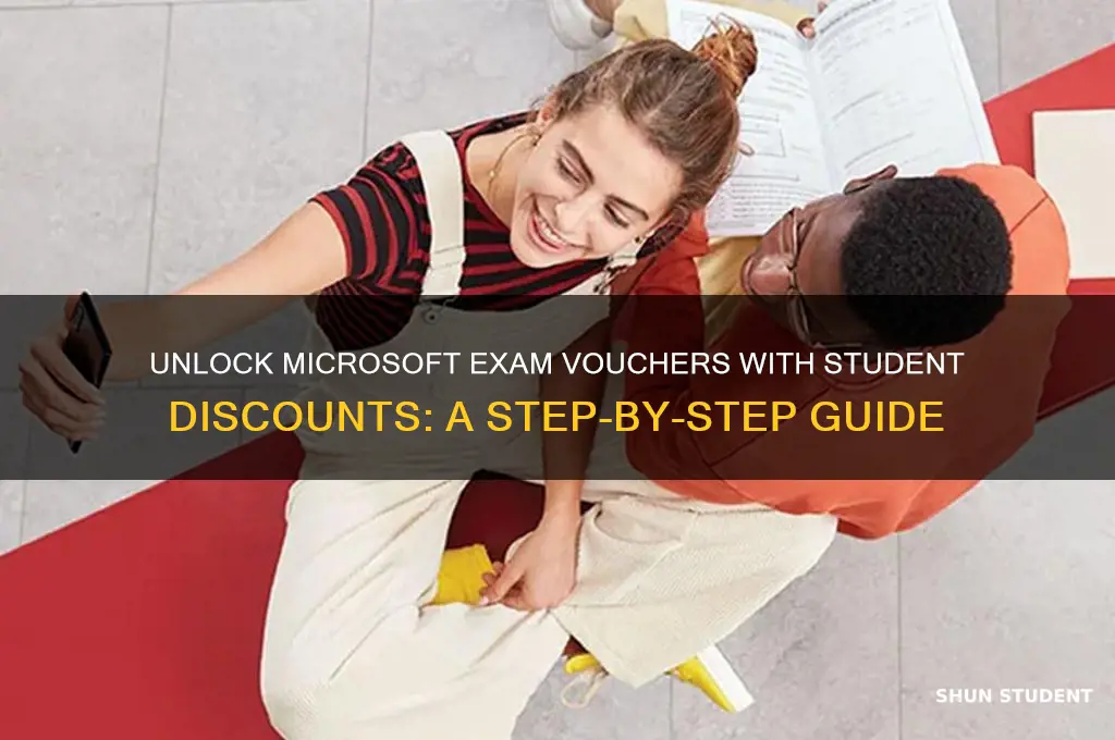 how to get microsoft student discount on exam voucher