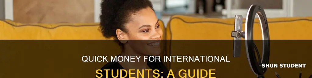 how to get money to an international student quickly