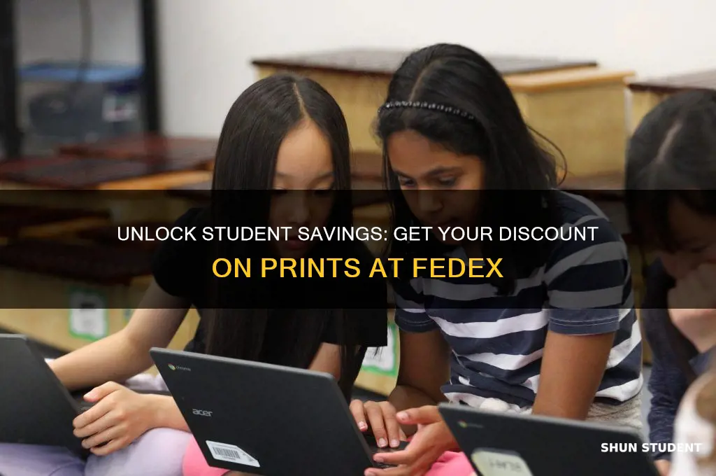 how to get my student discount on peints at fedex