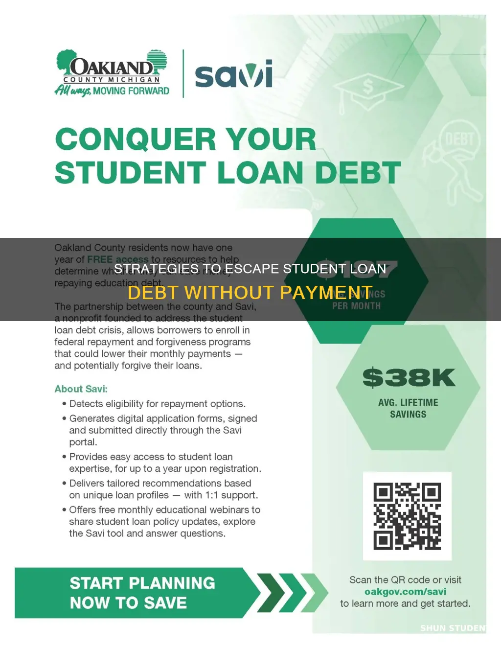 how to get out of student loan debt without paying