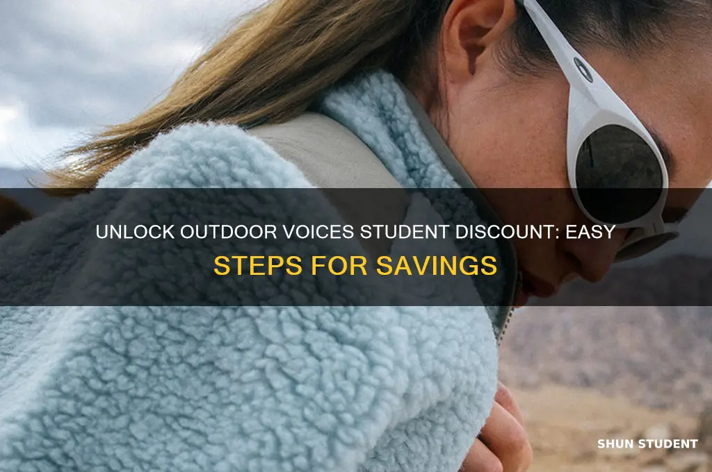 how to get outdoor voices student discount