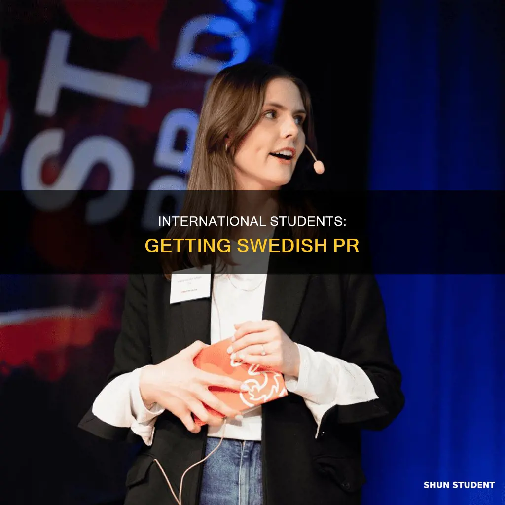 how to get pr in sweden for international students