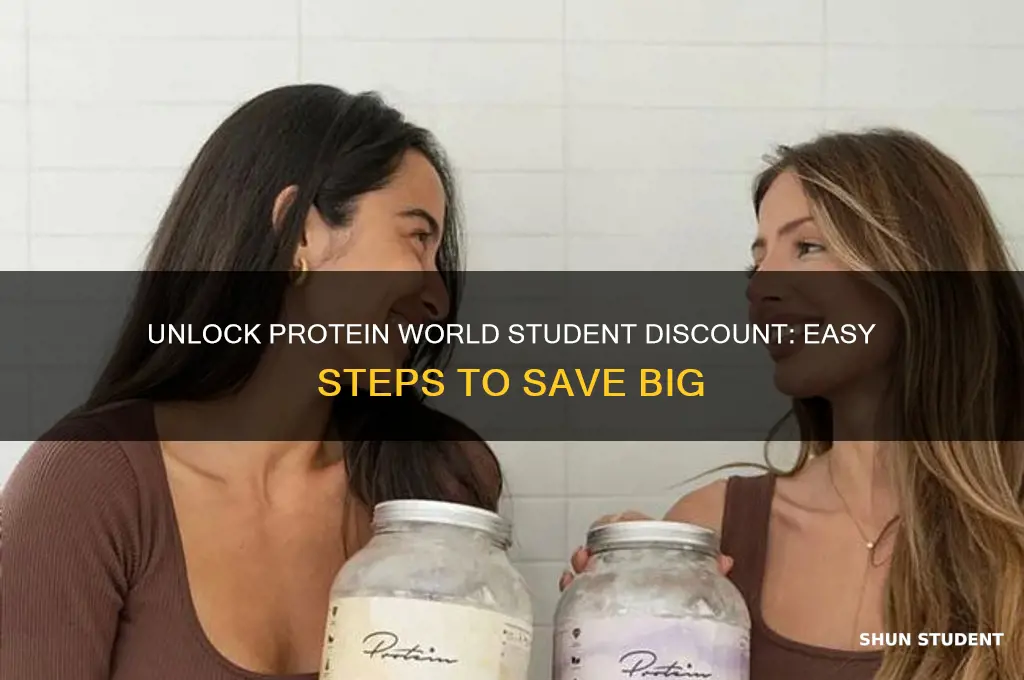 how to get protein world student discount