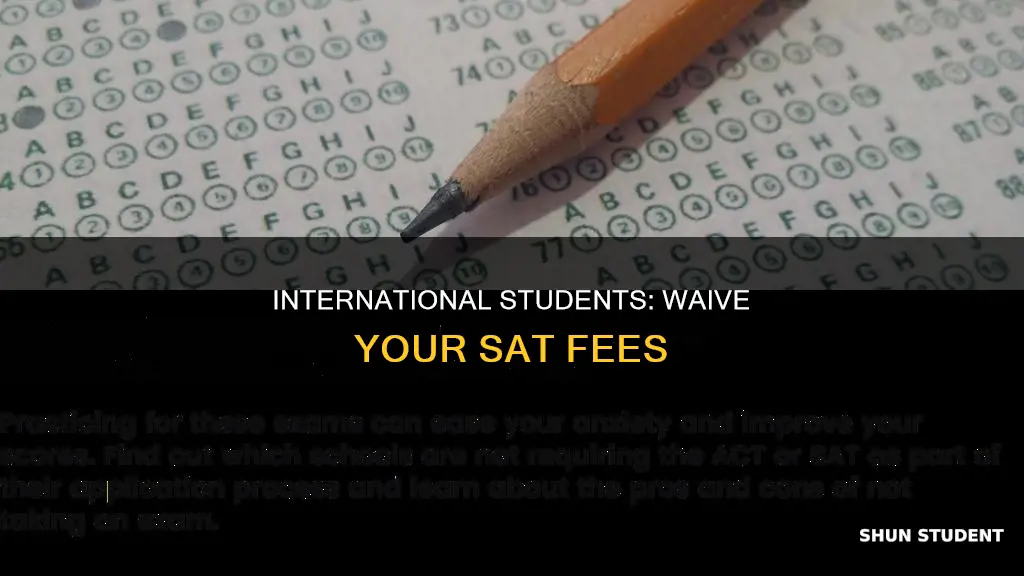 how to get sat fee waiver for international students