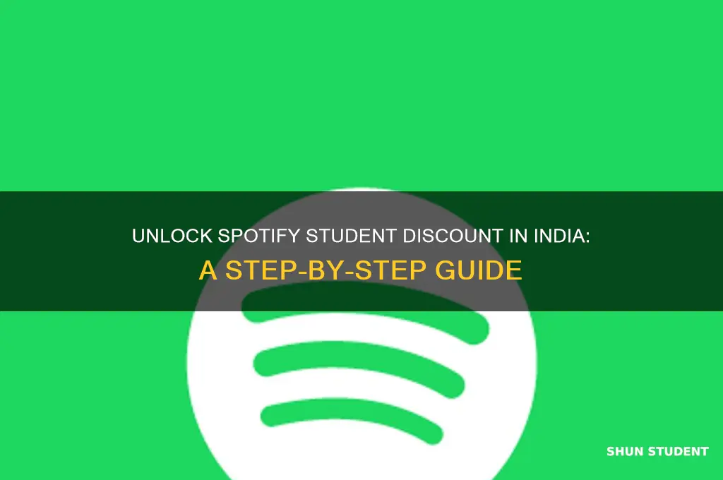 how to get spotify student discount in india