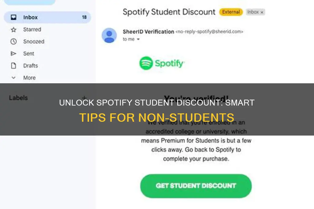 how to get spotify student discount without being a student
