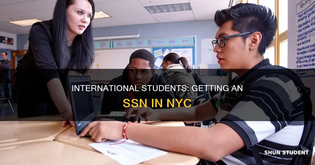 how to get ssn as an international student nyc