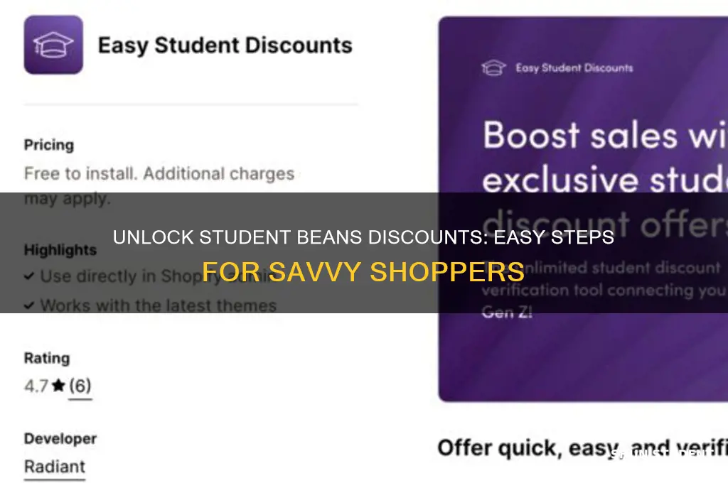 how to get student beans discount