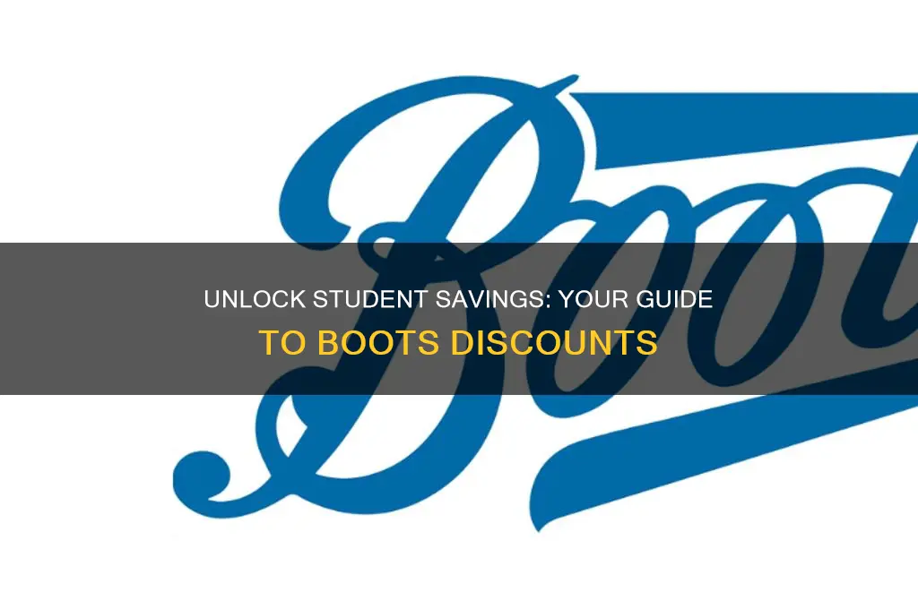 how to get student discount at boots