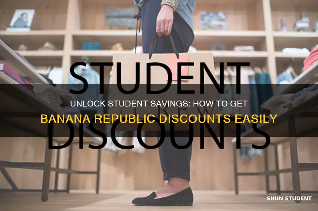 how to get student discount banana republic