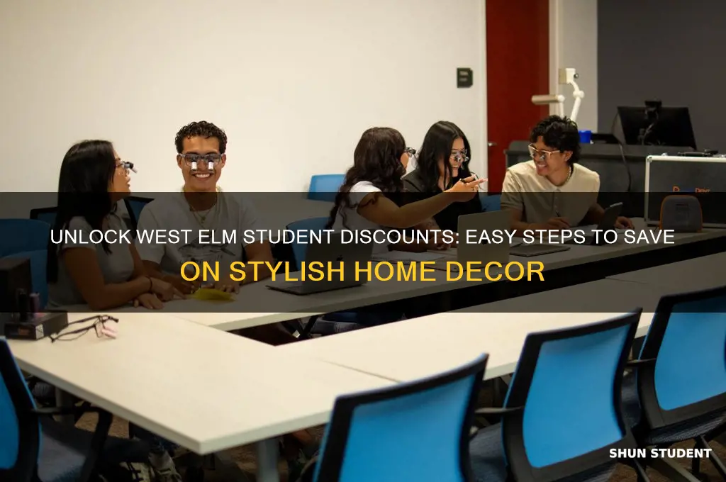 how to get student discount code west elm