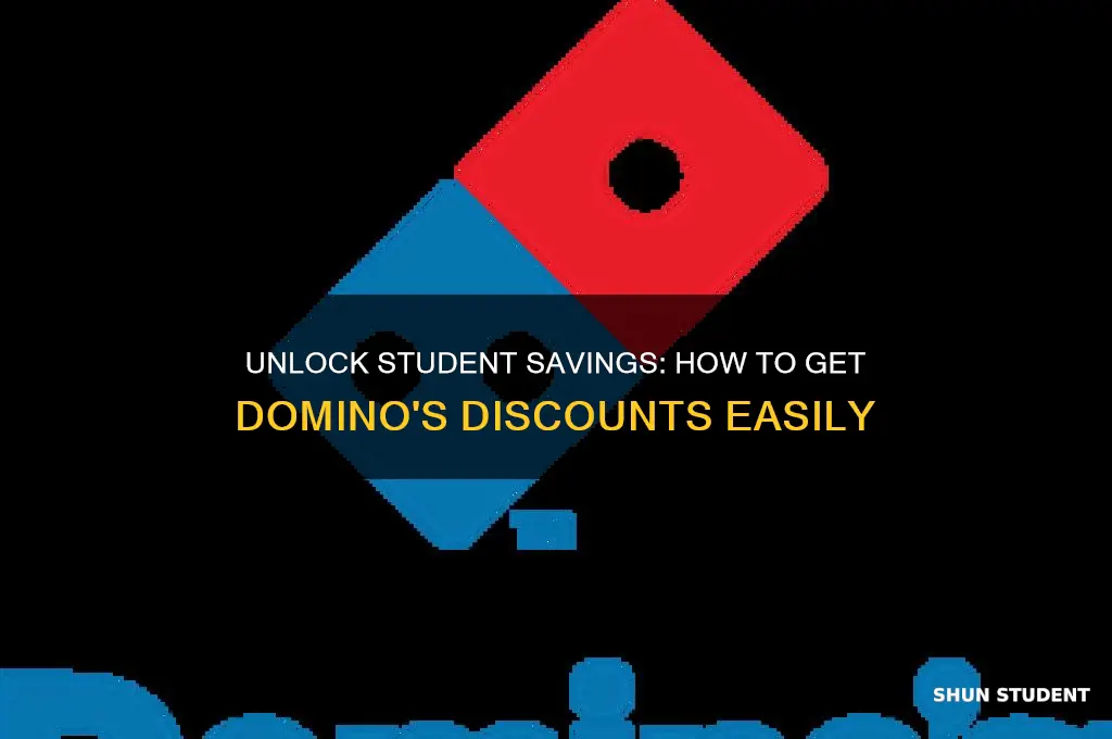 how to get student discount dominos