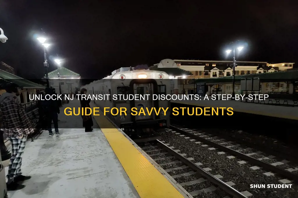 how to get student discount for nj transit for student