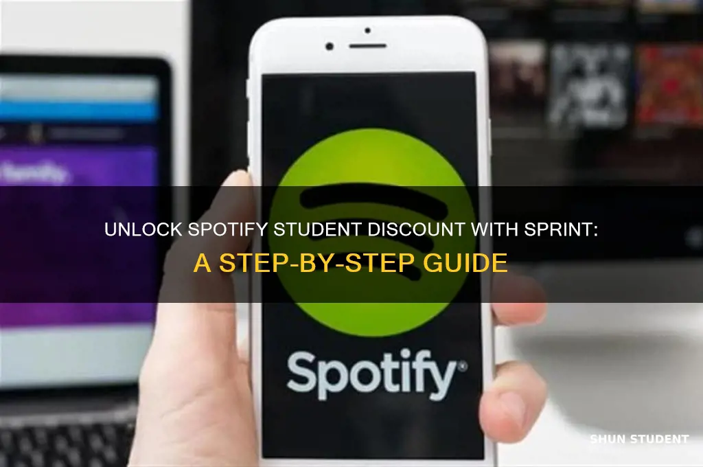 how to get student discount for spotify on sprint