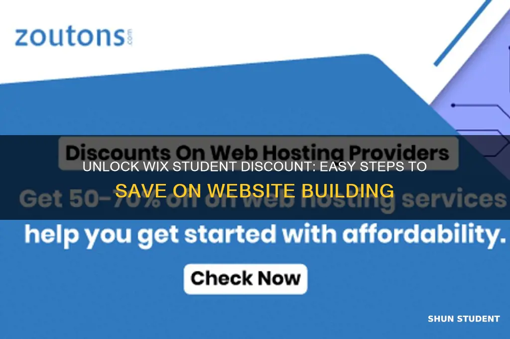 how to get student discount in wix