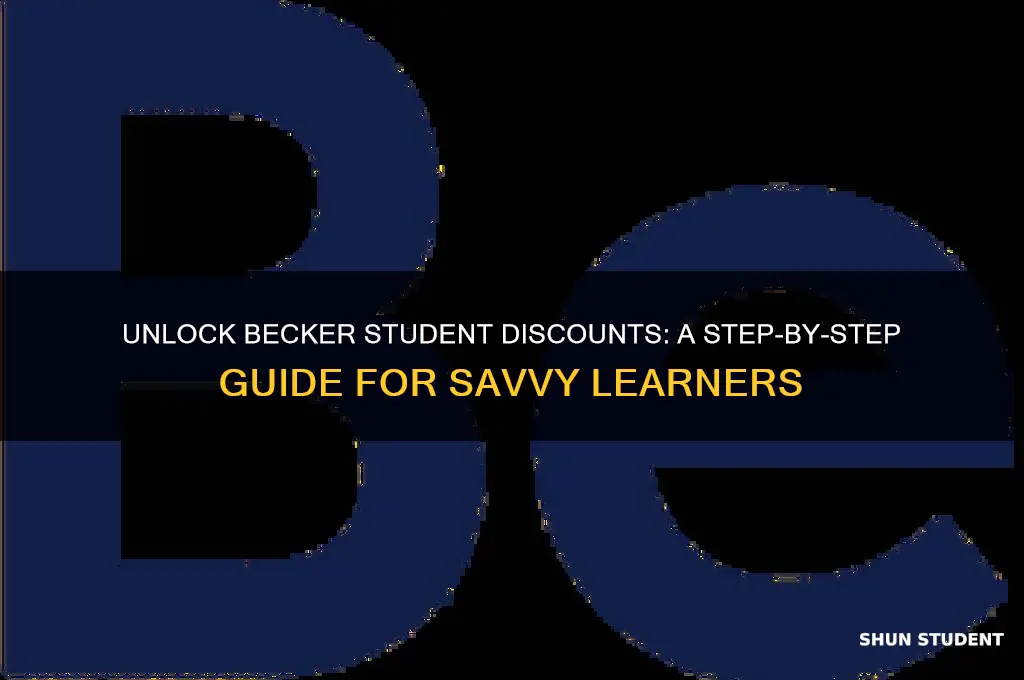 how to get student discount on becker