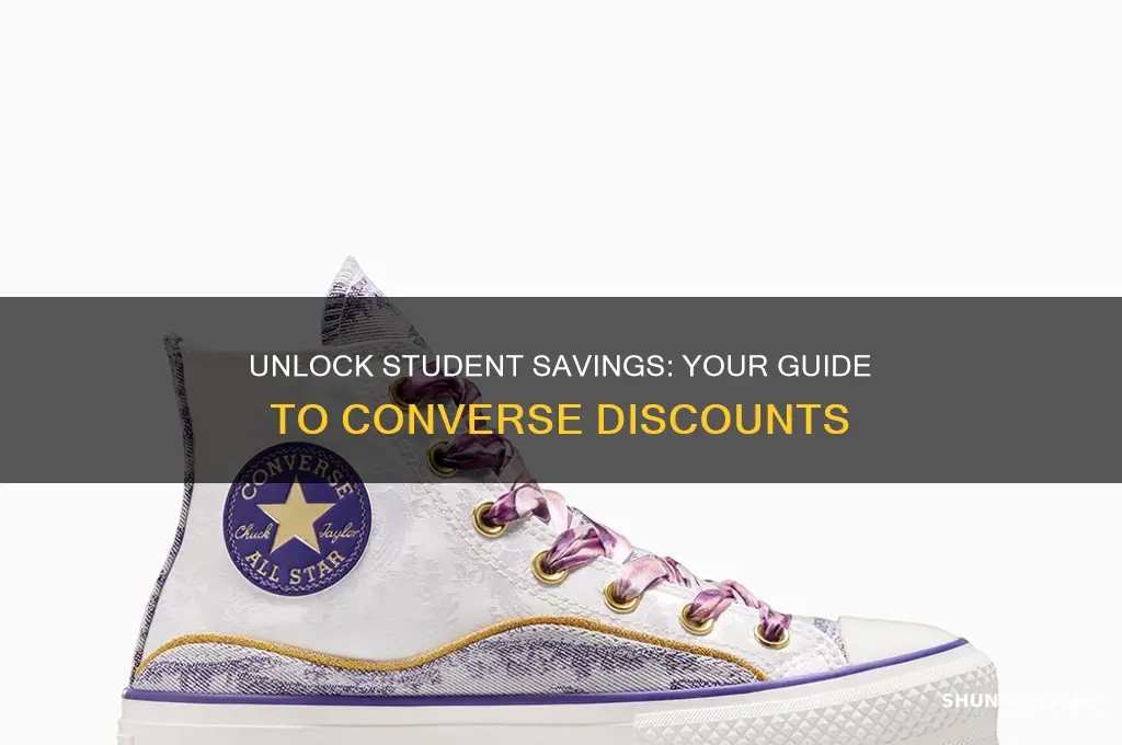 how to get student discount on converse