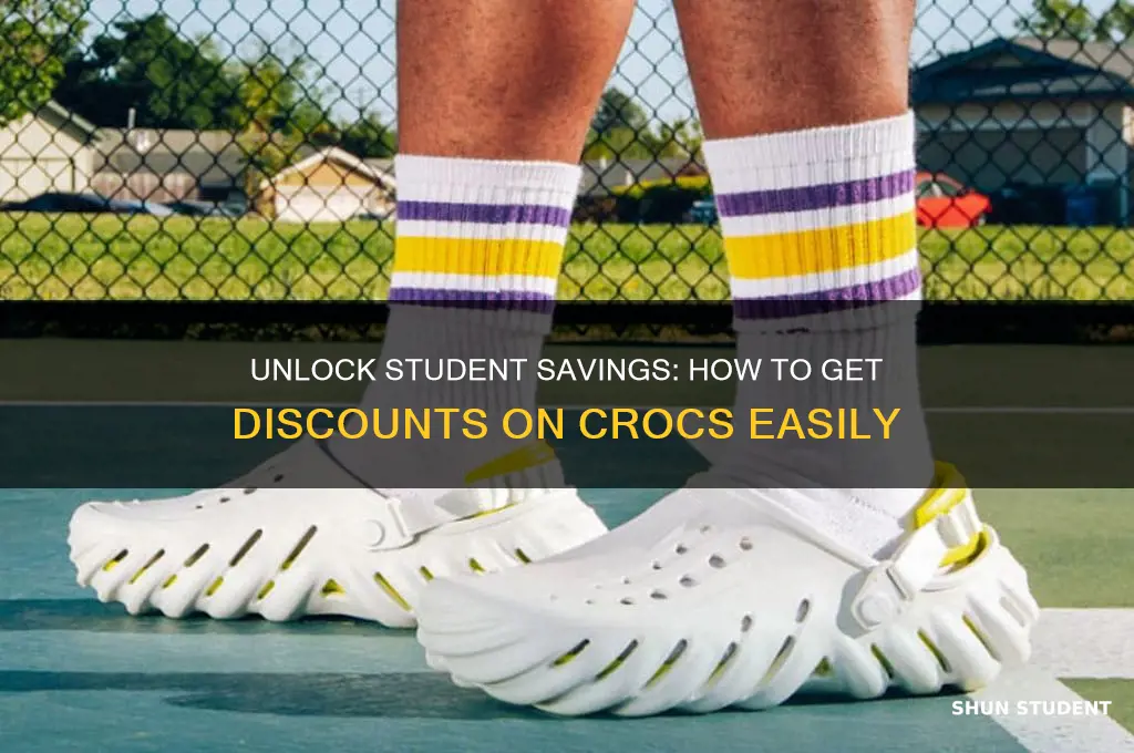 how to get student discount on crocs