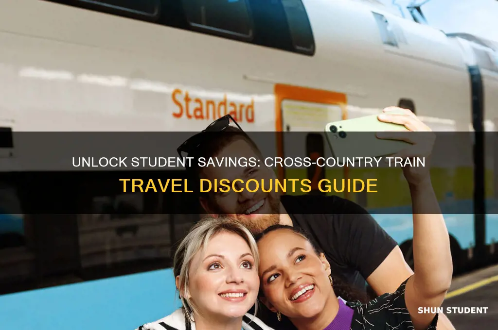 how to get student discount on cross country trains