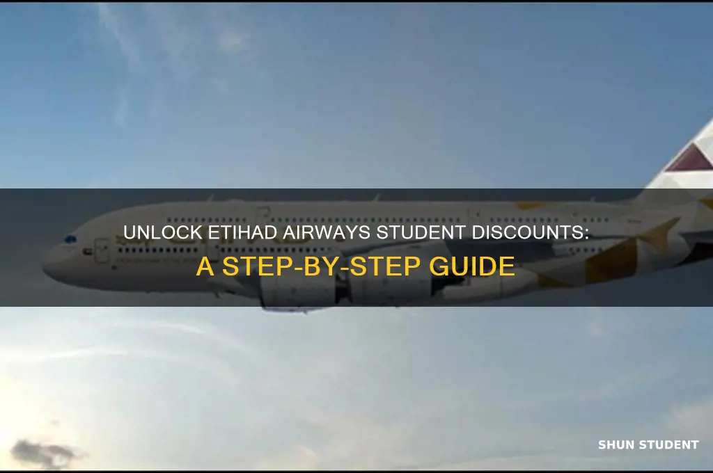 how to get student discount on etihad airways