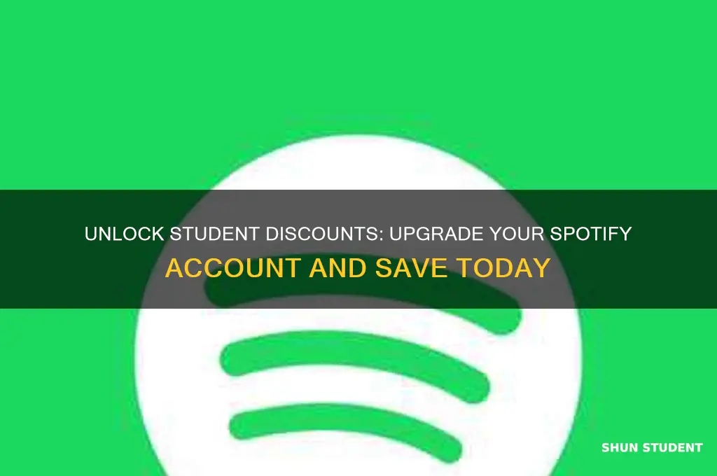 how to get student discount on existing spotify account