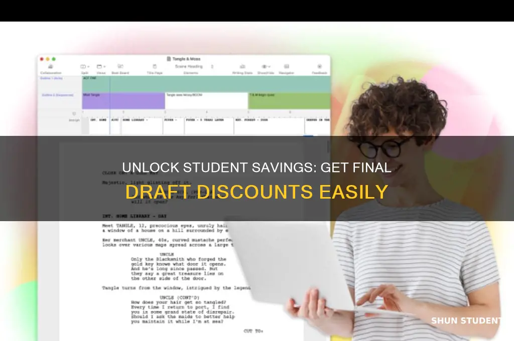 how to get student discount on final draft