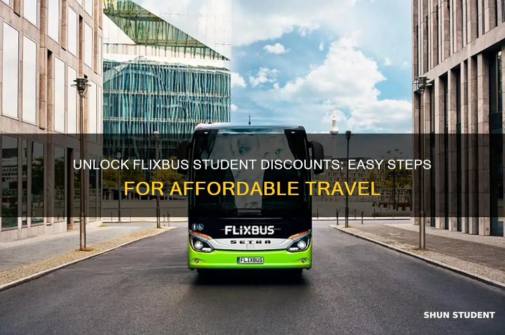 how to get student discount on flixbus