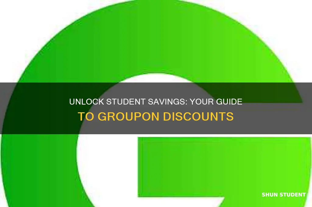 how to get student discount on groupon