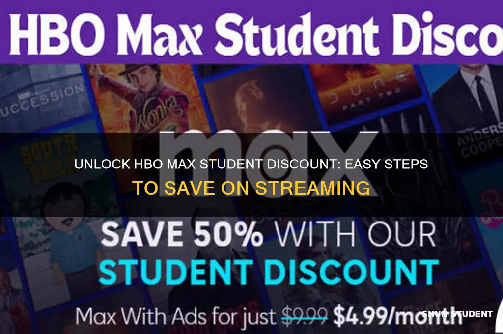 how to get student discount on hbo max