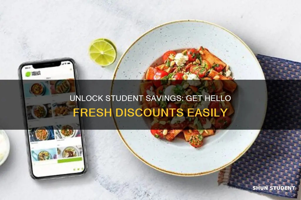 how to get student discount on hello fresh