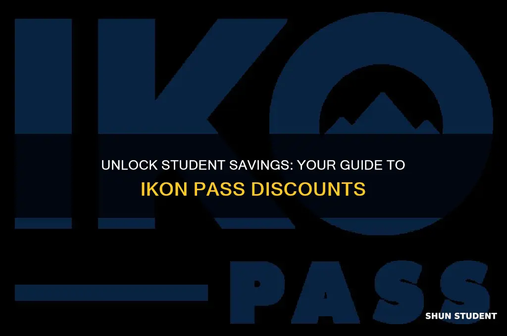 how to get student discount on ikon pass