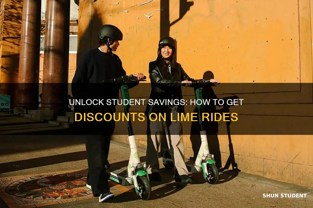 how to get student discount on lime