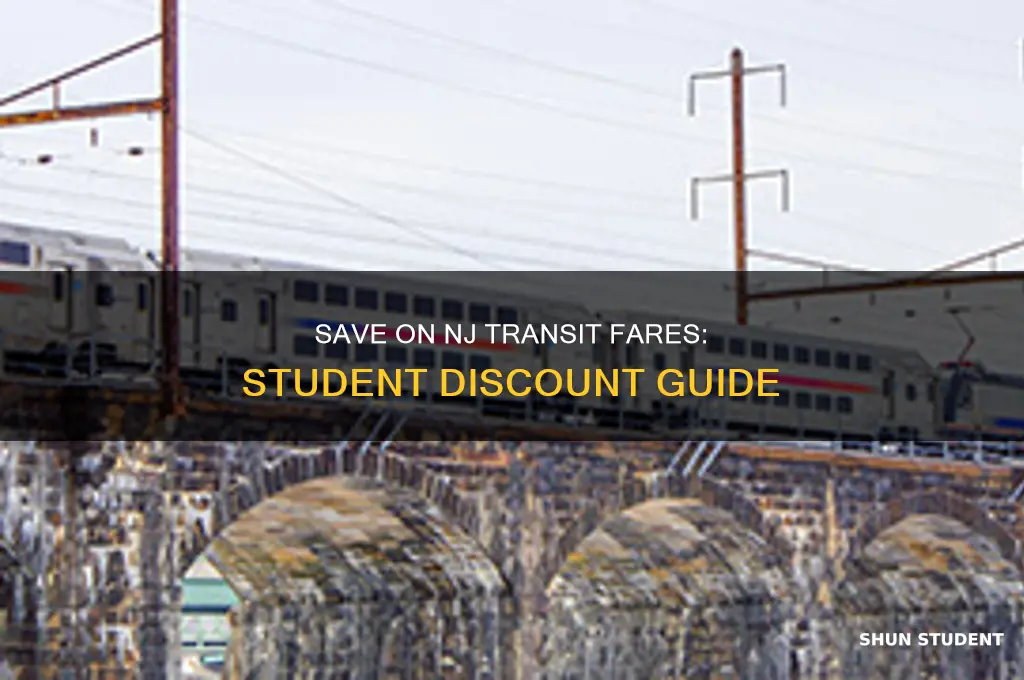 how to get student discount on nj transit