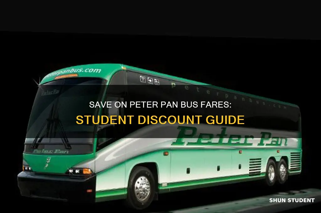 how to get student discount on peter pan bus