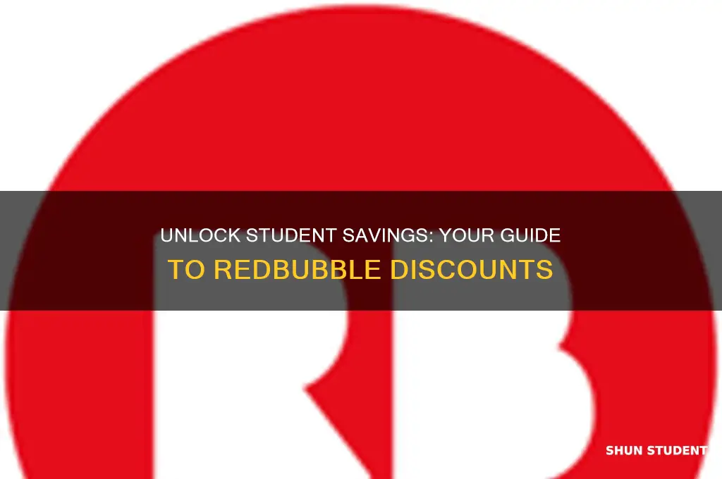 how to get student discount on redbubble