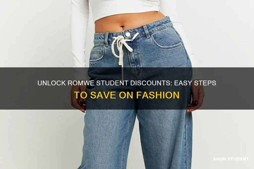 how to get student discount on romwe
