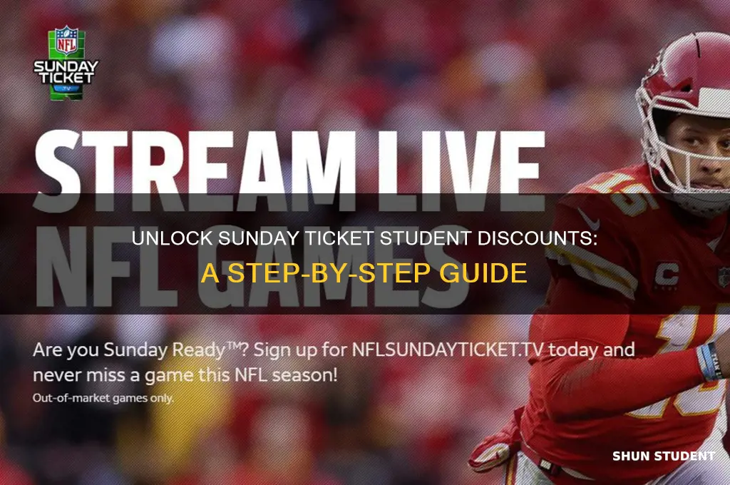 how to get student discount on sunday ticket