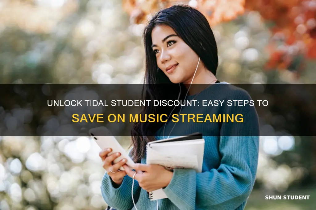 how to get student discount on tidal